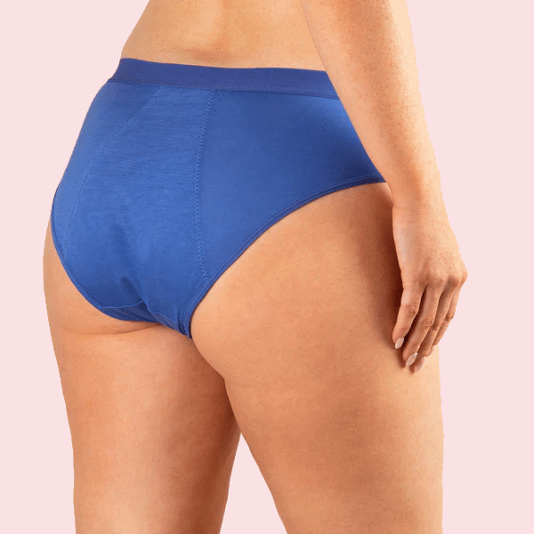 Culotte Haute Menstruelle Bleu - Soothe