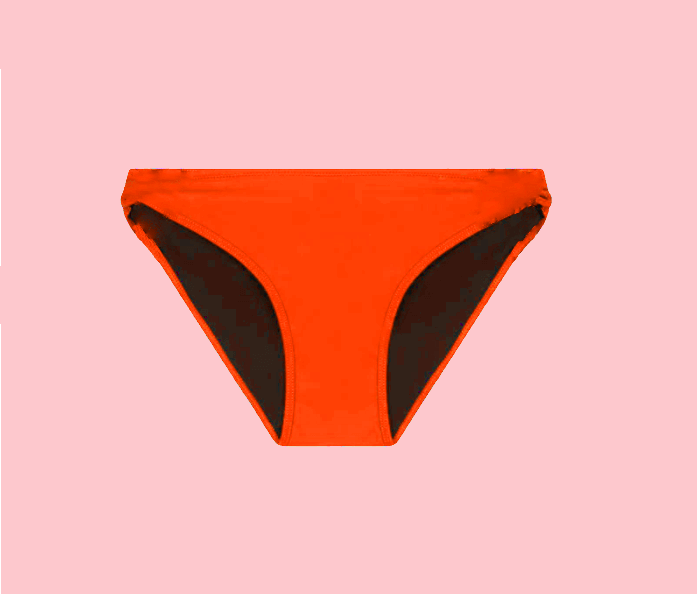 Culotte Menstruelle de Bain Orange - Soothe